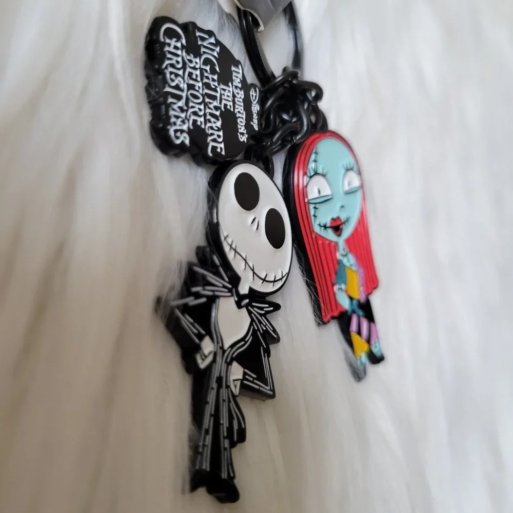 Nightmare Before Christmas Jack & Sally Keychain